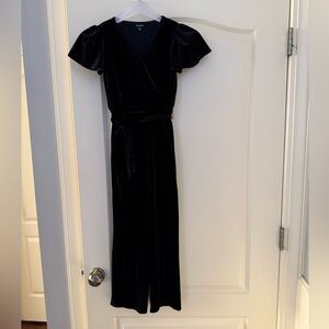 Zunie Black velvet girls romper 7